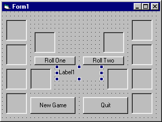 Form with Picture Boxes, Command Buttons and Label Control