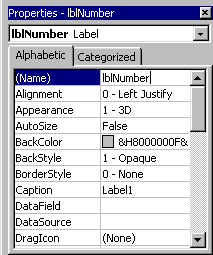 Label Name Property