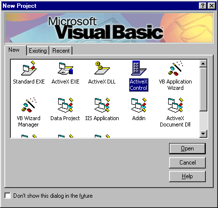 New ActiveX Project