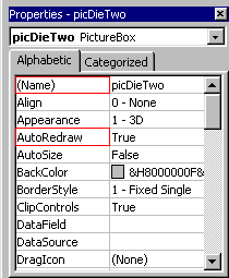 Picture Box Visible and AutoRedraw Property