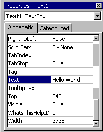 Text Box Properties