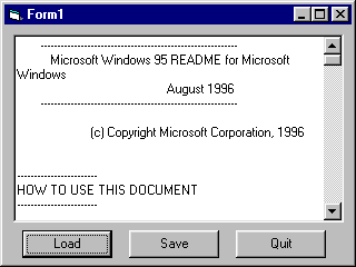 Simple Text Editor Opened