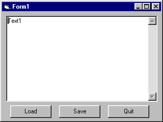 Simple Text Editor Running