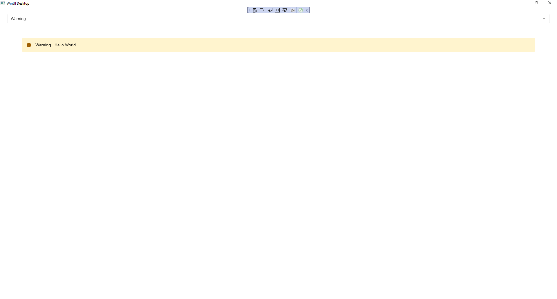 Info Bar Output