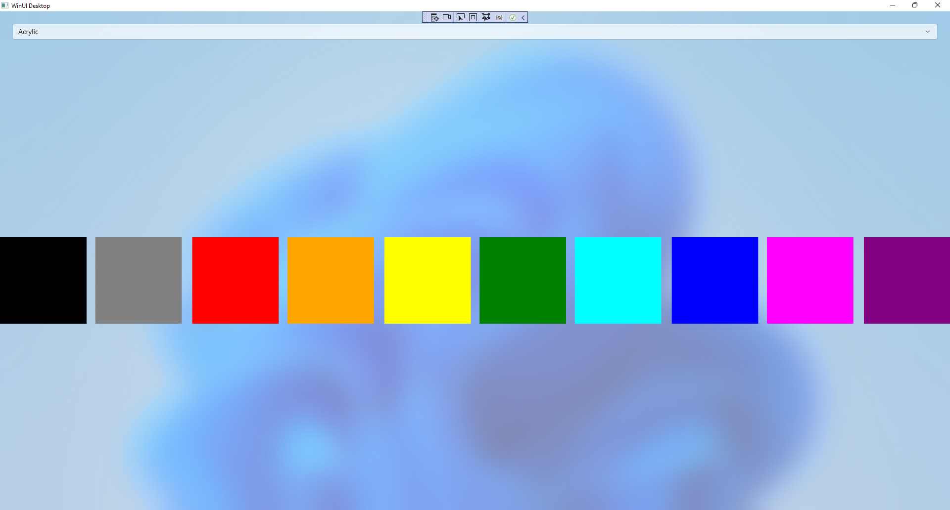System Backdrops Output
