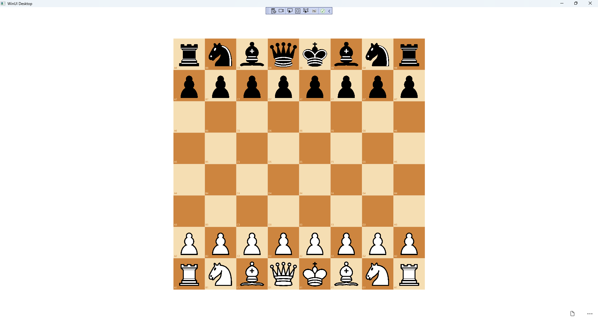Chessboard Running and Output