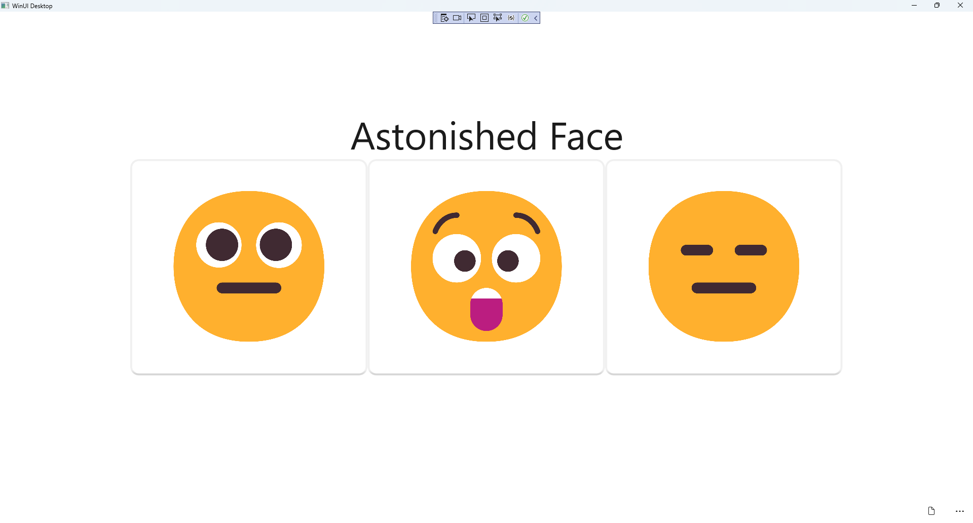 Emoji Game Running and Output
