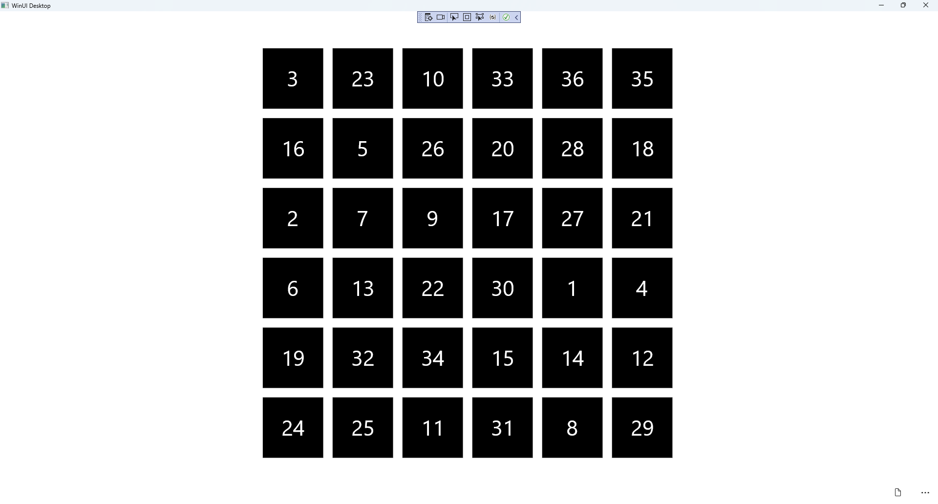Order Game Running and Output