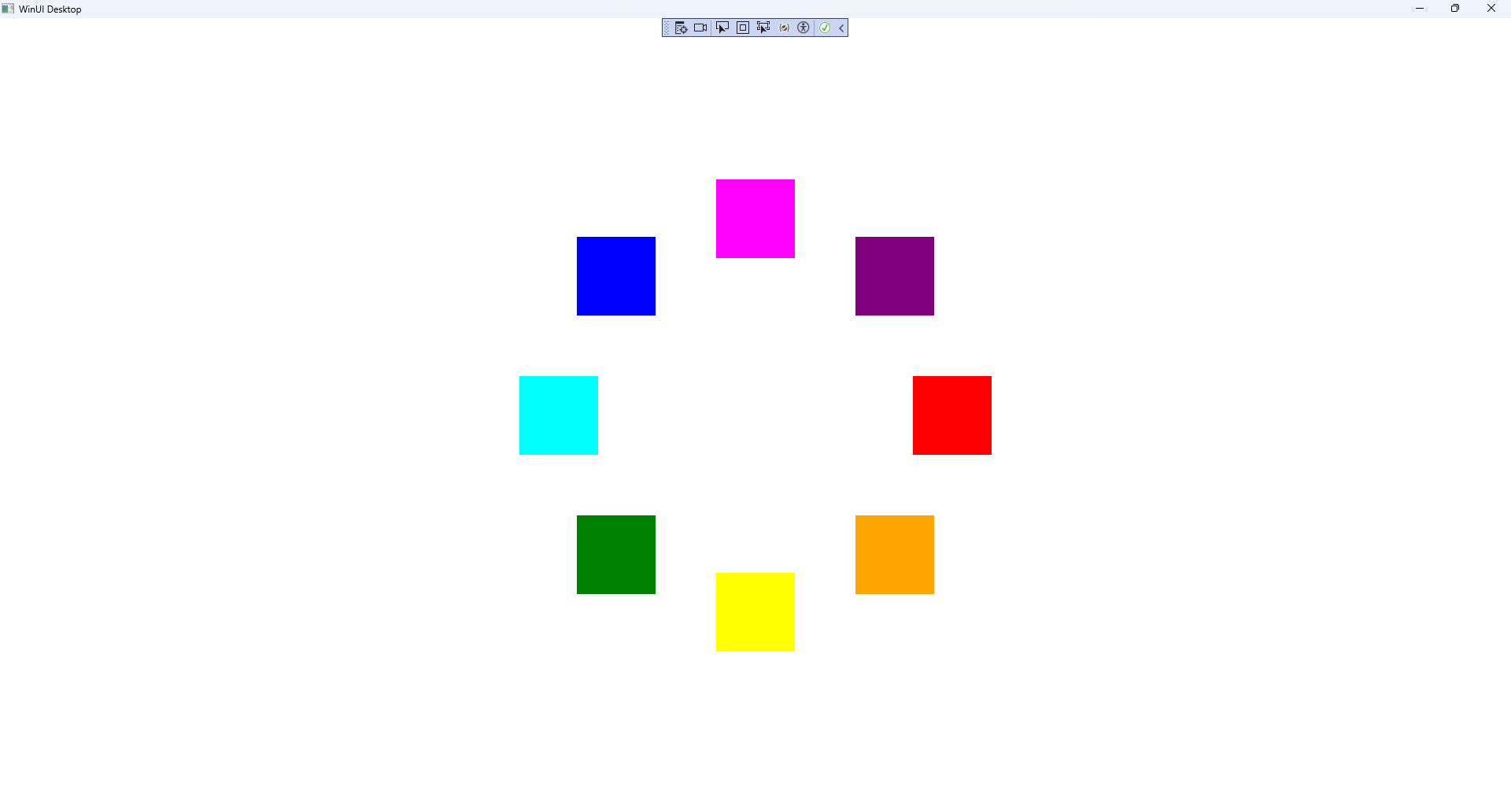 Radial Layout Running and Output