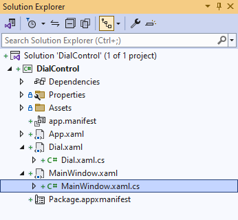 Solution Explorer MainWindow.xaml.cs