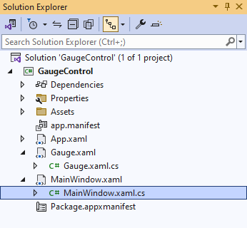 Solution Explorer MainWindow.xaml.cs