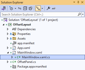 Solution Explorer MainWindow.xaml.cs
