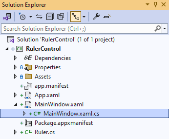 Solution Explorer MainWindow.xaml.cs