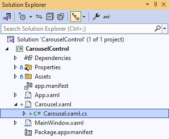 Solution Explorer Carousel.xaml.cs