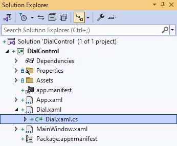 Solution Explorer Dial.xaml.cs
