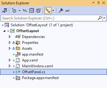 Solution Explorer OffsetPanel.cs