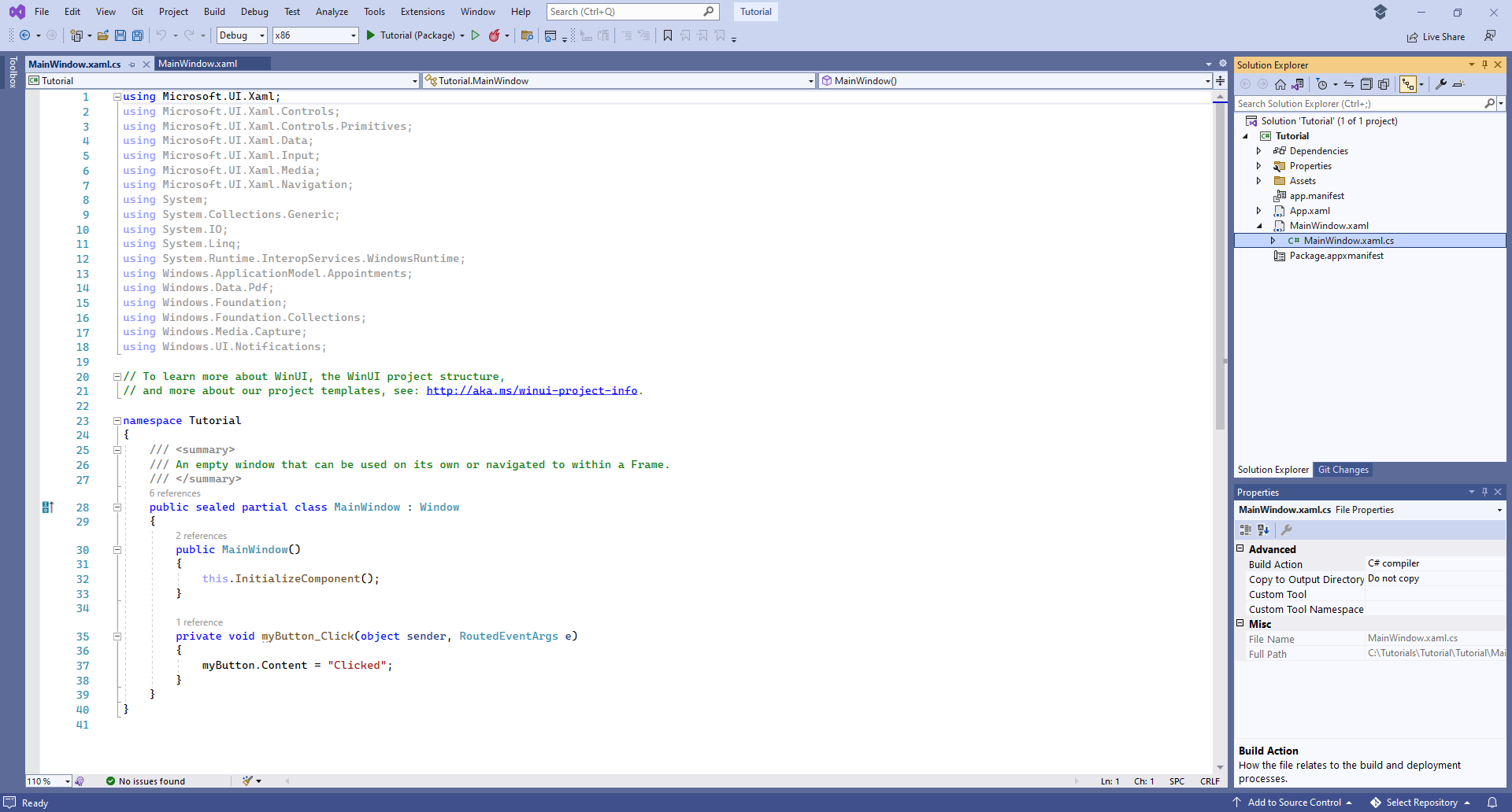 Visual Studio Code View