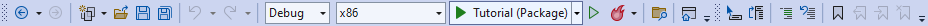 Visual Studio Toolbar