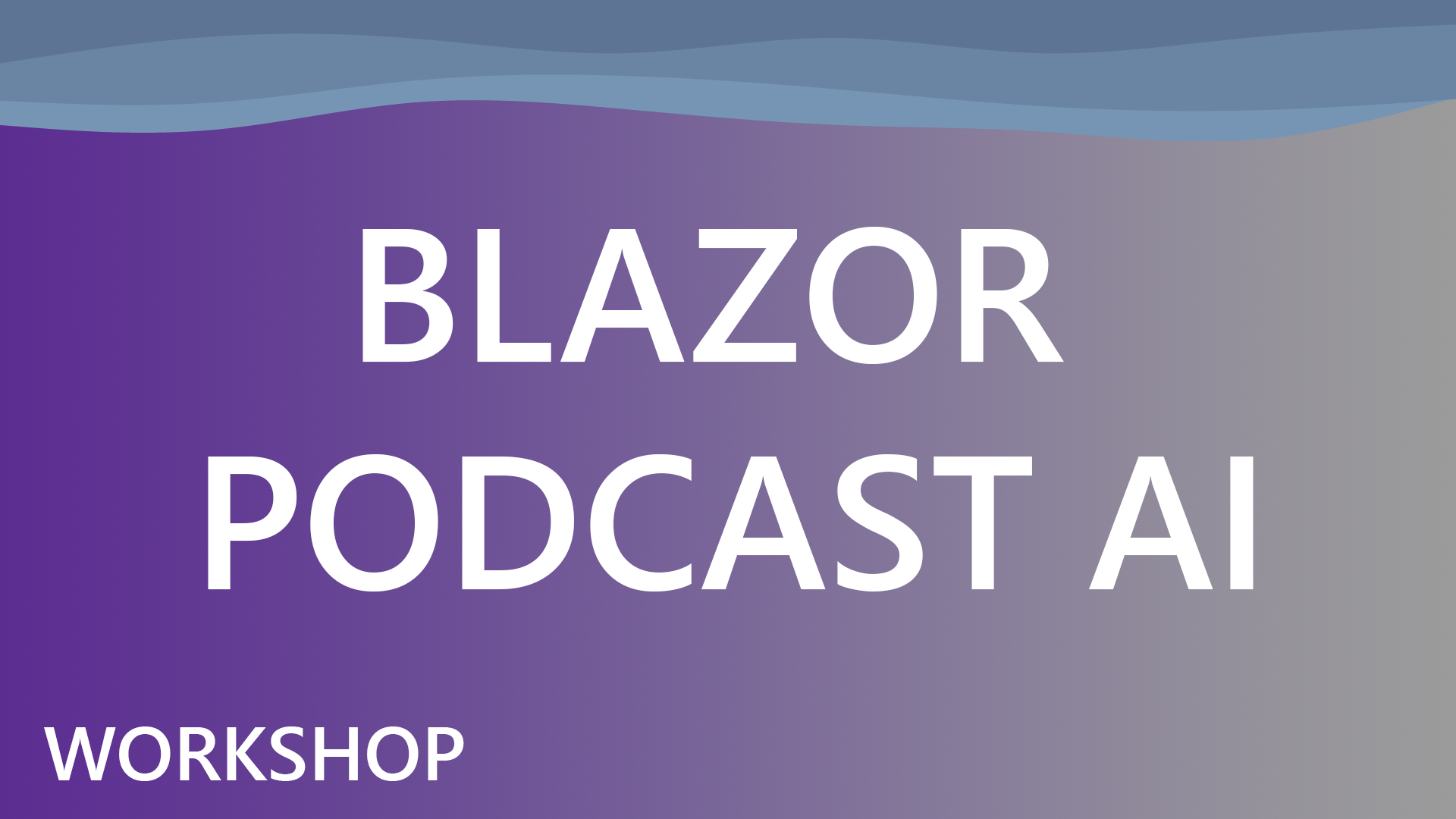 Blazor Podcast AI